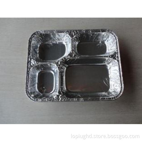 Four Compartments foil takeaway containers / Aluminum Foil